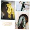 Vaguelly 10Pcs Bow Hair Scrunchies Silk Hair Tie Set Elastic