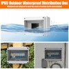Waterproof Electrical Distribution Box, Dustproof Rainproof Junction Box, Ip65 8