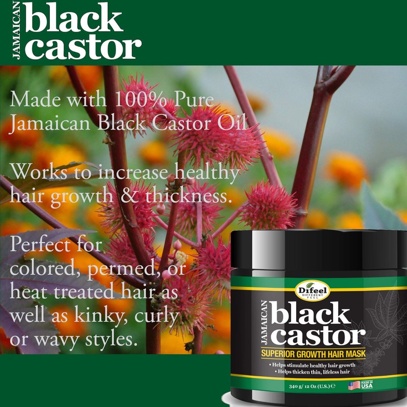 Difeel Superior Growth Jamaican Black Castor Oil Hair Mask 12