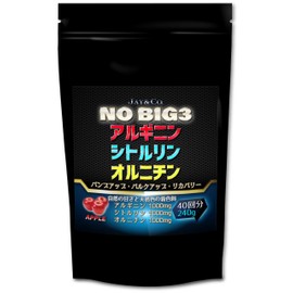 JAY&CO. NO 系 BIG3 アルギニン ・ シトルリン ・ オルニチン (1000mg×3種) (アップル, 40回分 240g)
