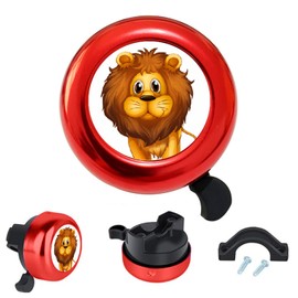 Children's Bicycle Bell, Children's Bell, Boys / Girls, Crisp and Loud Ringtone, Loud Horn for Children's Bicycle, Girls/Boys (Lion)