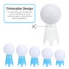 PATIKIL Golf Simulator Tees, 20Pcs Plastic Golf Tees Mat Practice