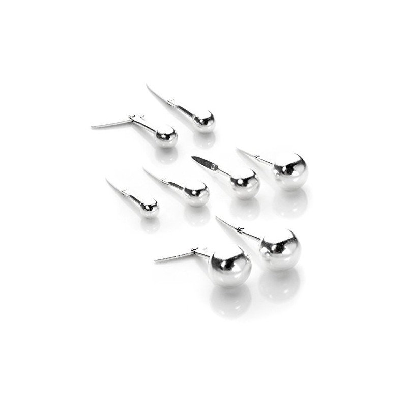 Sterling Silver 5mm Andralok Ball Stud Earrings/Studs