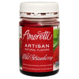 Amoretti Wild Strawberry Artisan Fruit Puree 8 Oz