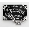 Pinsanity Black Ouija Board with Planchette Charm Enamel Lapel Pin