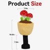 Mushroom Plush Golf Driver Headcover with Sock, Funny Golf Head