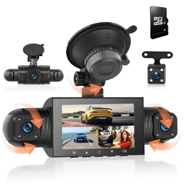 Dash Cam Car Front Rear Left Right with 4 Camera 64G TF Card 3 Inch