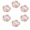 Gold Rim Glass Dipping Bowls, Cherry Blossom Sauce Dishes
