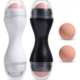 Sangpum Sangse Seolmyeong Chamjo JPNK 오일 흡수 화산 롤러 휴대용 재사용 가능한 내유성 페이스 컨트롤 천연 스톤 페이셜 도구 집에서 JPNK Oil Absorbing Volcanic Roller Portable Reusable Oil Control Natural Stone Facial Tool for Home