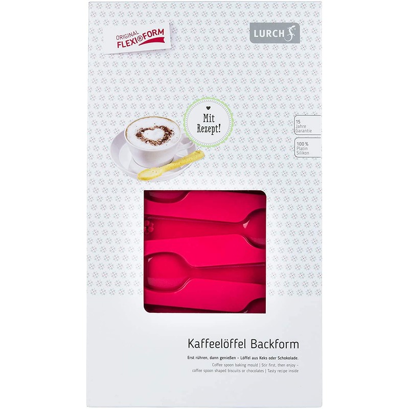 Lurch "Flexiform Teaspoon, Red, 8-Piece