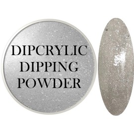 SHEBA NAILS Dipcrylic Dip Dipping Powder Techno Color Pastel Collection PASTEL SILVER - 1oz Jar