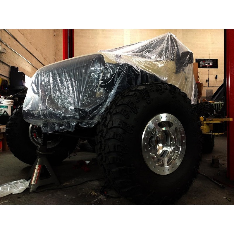 3 Pack Clear Plastic Car Covers – Disposable Waterproof Car