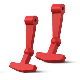 ALAFAT Replacement Lid Latches (2 Pack) Compatible with All Yeti,RTIC, Other Related Hard Coolers,Made of Premium Hard Durable Rubber, Easy to Install (Red)