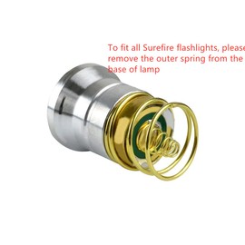 BESTSUN Flashlight Bulb 26.5mm High Power LED 1300 Lumens 3.6V - 9V Single 1-Mode P60 Design Drop-in Module Flashlight Replacement LED Bulbs for C2 Z2 6P 9P G3 S3 D2, WF501B WF502B