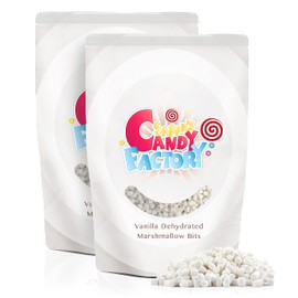 Sarahs Candy Factory Vanilla Mini Dehydrated Marshmallow Bits in Resealable Bag, 2lb
