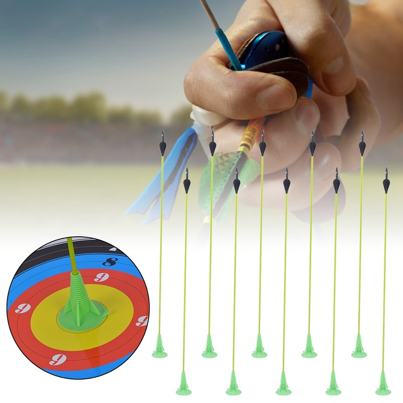 (10 Pcs/set)Rubber Sucker Arrowhead Children Toy Practice Archery Arrowhead Outdoor