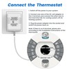UL Certified Thermostat C Wire 24V Transformer, White Adapter Compatible