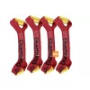 Baremotion 4-Pack RED Dog Bone Straps for 8-Point Tie Down