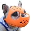 BARKLESS Short Snout Dog Muzzle, Soft Silicone Flat Faced Muzzle