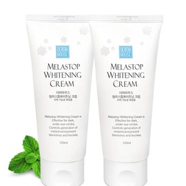Mela Stop Whitening Cream Large Capacity 120ml 2 Pieces Whitening Functional Blemish Management Improvement of Dull Skin Tone / 멜라스톱화이트닝크림 대용량120ml 2개미백기능성잡티관리칙칙한피부톤개선