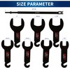 GEAROLL 43300 Pneumatic Fan Clutch Wrench, 8PCS Fan Clutch Removal