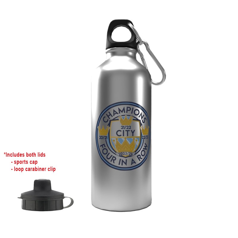 Partisan City League Champions 23/24 Logo 2-Lid Aluminium Bottle Silver