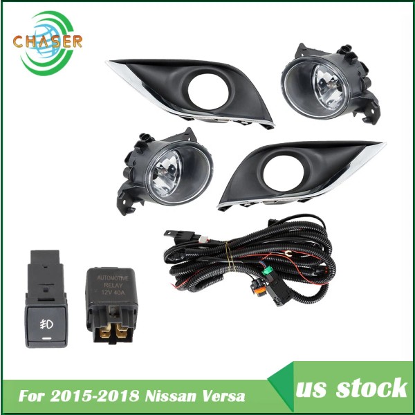munirater For 2015-2018 Nissan Versa S SV 1.6L Fog Light