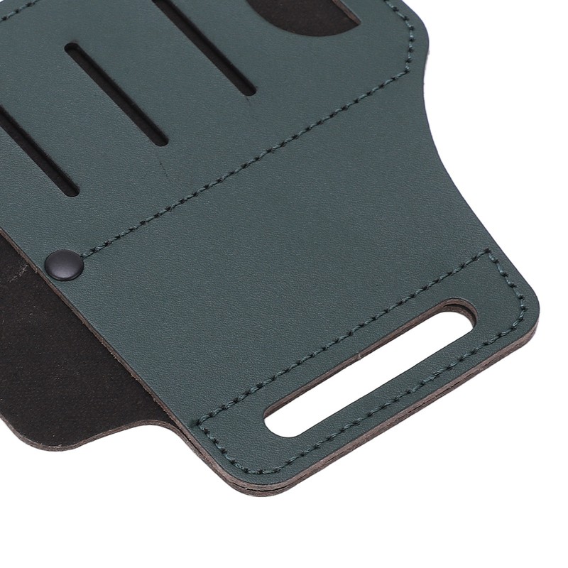 Leather Sheath EDC Organizer Multi Pockets Essentials Carrier Multitool Belt