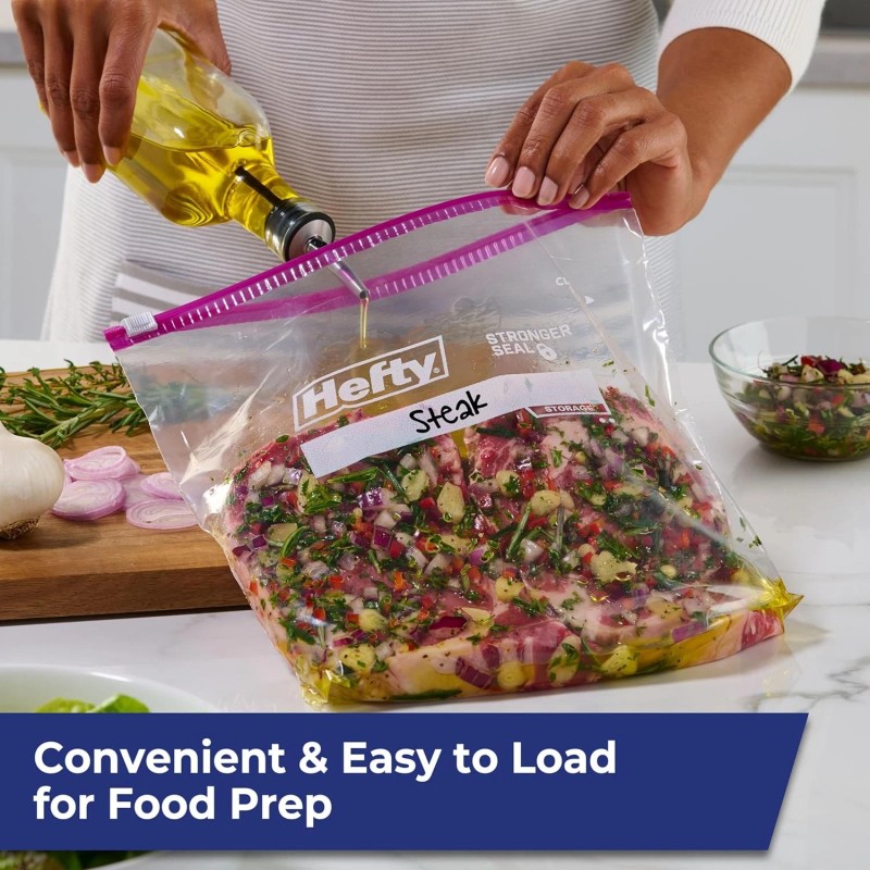 Hefty Food Bag Hefty Slider Storage Bags Gallon Size 66