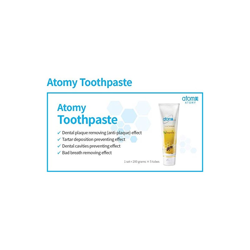 BATH Atomy Toothpaste 200g pack of 5