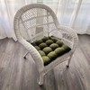 Barnett Home Decor Microsuede Laurel Green Dining Chair Pad with