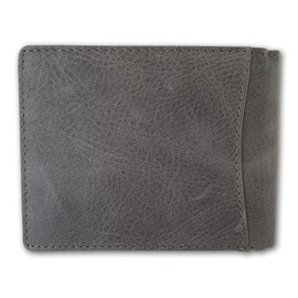 Men's Leather Billfold Purse Wallet WILD Gray Size: 3.5