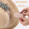 VEMIST Magnetic Hat Clip for Travel,Genuine Leather Hat Clip on