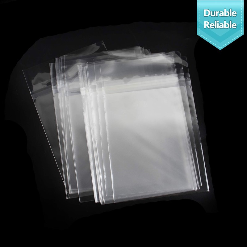 Golden State Art, 100 Pack 6X6 Clear Bags for Mats,
