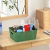 6-Pack Plastic Storage Basket, Plastic Weave Basket