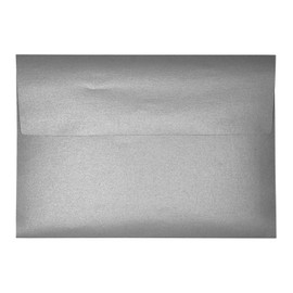 Darling Souvenir A2 Metallic-Silver Invitation Envelopes (4 3/8 x 5 3/4) Straight-Flap 80 LBS Ideal for Wedding, Birthday, Invitations, Baby Shower,Bridal Shower -Packs & Colors Available