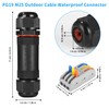 Cexovo IP68 Waterproof Cable Connector, Waterproof Cable Connector with 3-Pin