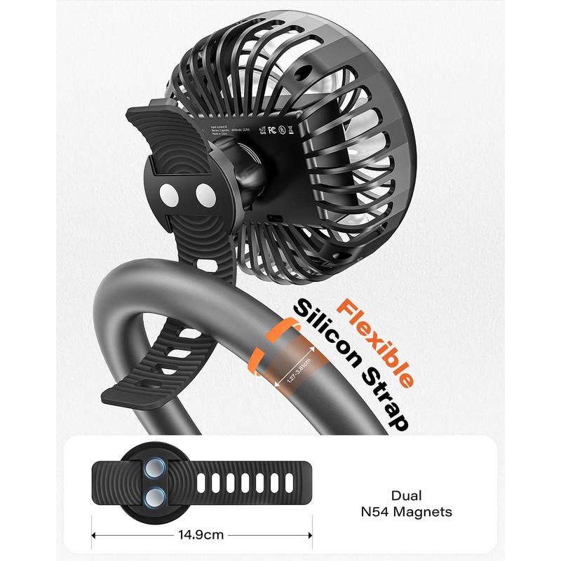 A2C Rechargeable Fan for Peloton Bike & Exercise Bike -
