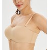 Lemorosy Multiway Strapless Bra Women's Plus Size Non-Padded Smooth Seamless