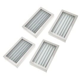 vhbw 4x Filter G4 compatible with Paul Climos 100 DC, 150 DC Air Ventilation Device - Filter Set, 25 x 15 x 9 cm, White