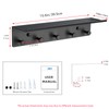 SIMVE Bathroom Towel Rack Wall Mounted, Rustproof Aluminium Shelf with