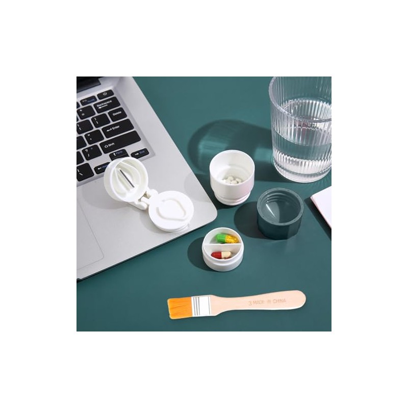 Tglia Pills for Multiple Pills with Brush, Tablet Breaker, Tablet