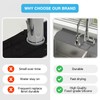Silicone Sink Faucet Absorbing Drying Mat Grey (24 x 5.6