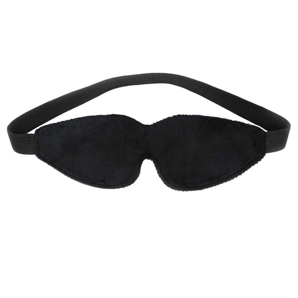 HEALLILY PU Leather Role Play Blindfold Eye Mask Sleep Mask Eye Cover Adults Toy for Couples (Black)