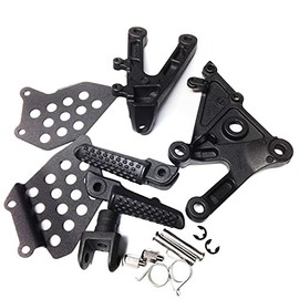 Motorcycles Footpegs Front Footrest Bracket for Honda CBR600RR CBR 600RR 2003-2006 2004 2005 Black