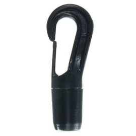 Craft County Black Locking Cord End Hooks – Fits 1/4 Bungee Rope, Shock Cord, or Other Similar Cordage (10 Pack)