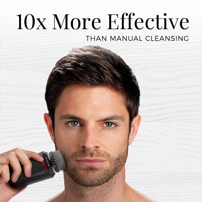 Remington Reveal Men's Compact Facial Cleansing Brush with Pre Shave