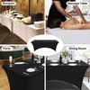 Wedding_Decorations Tight Fit Lycra Table Cover Spandex Cloth Tradeshow Vendor