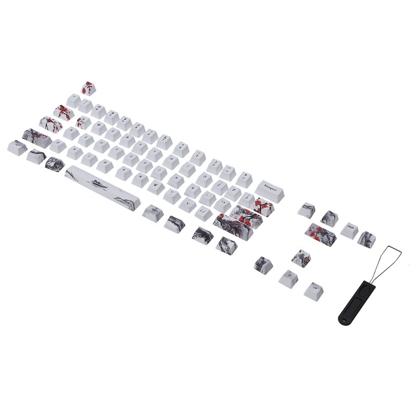 Wangjiang Plum Blossome Keycap Design Compatible with 61/64 for DIY