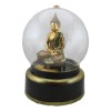 Eastern Enlightenment Buddha Meditating Air Powered LED Light Golden Water